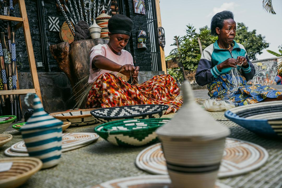Traditional basket weaving